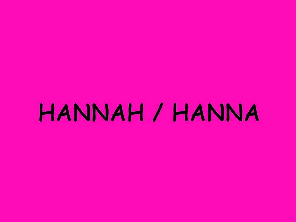 ...Hanna(h), 2010 noch auf Platz 5,...