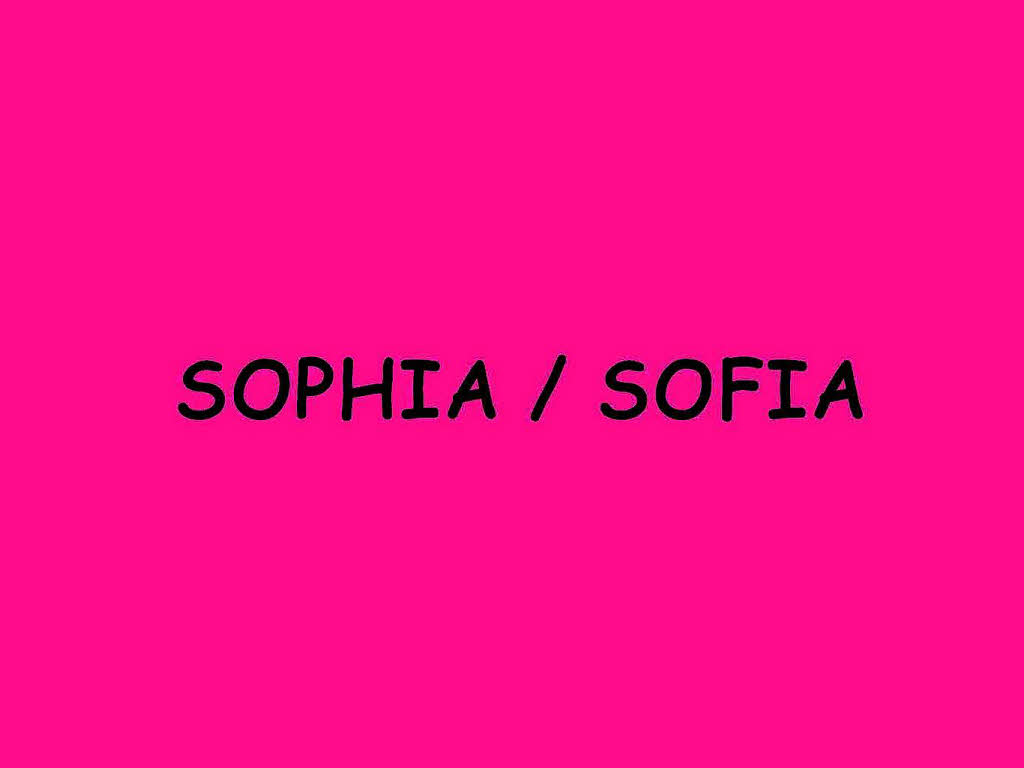 ...Sophia/Sofia, die eine Position nach unten rutscht.
