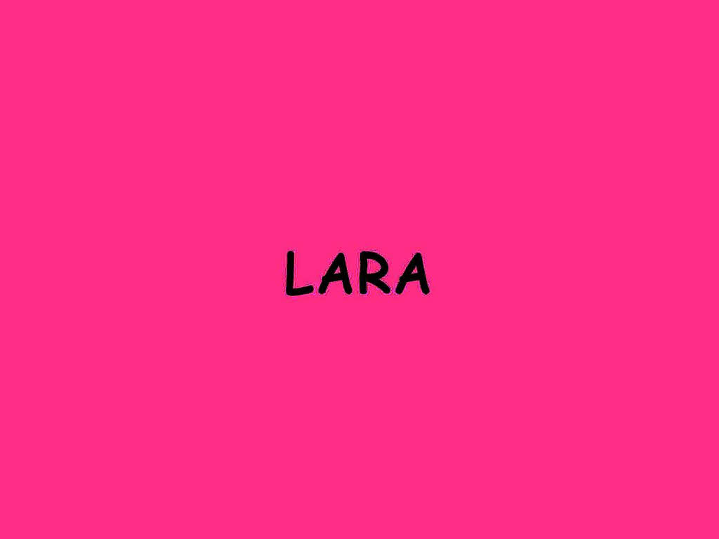 Lara teilt sich den 8. Platz mit...