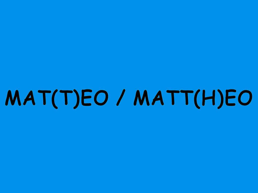 ...Mat(t)(h)eo. ...Mat(t)(h)eo.