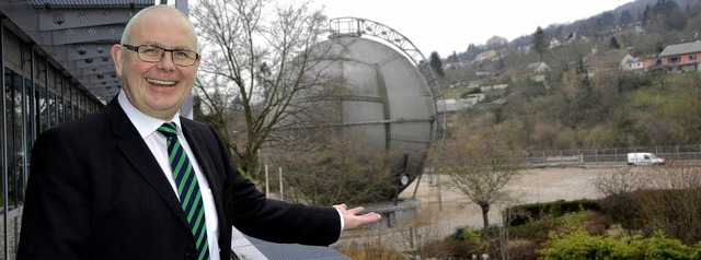 Freude ber die gelungene Sanierung de...ay, der Technikvorstand von Badenova.   | Foto: Nikolaus Trenz