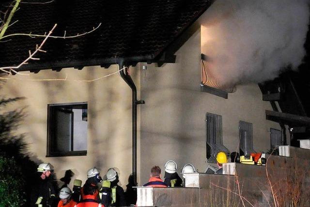 Obergeschoss eines Wohnhauses in Lahr brennt aus