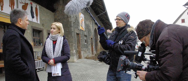 Ein  kalter Wind und   Wiederholungen,...uskunft zur tlinger Freiluftgalerie.   | Foto: FREY