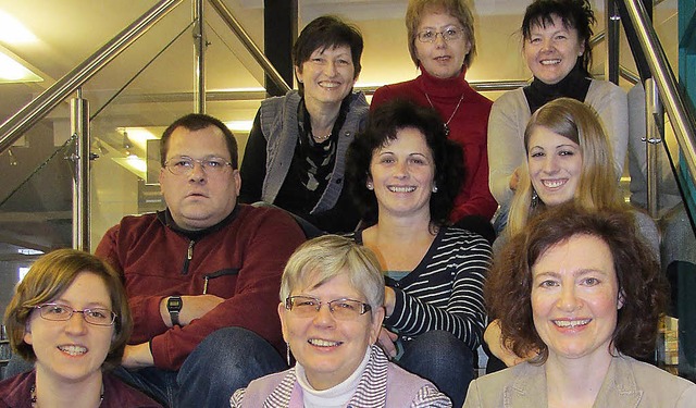 Das Team der Stadtbibliothek (von rech...in, Lili Zimmer und Elisabeth Grelin   | Foto: Stadtbibliothek