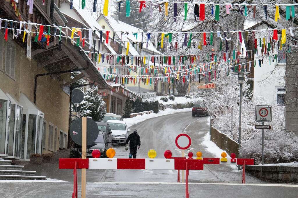 Viele Straen sind in Grafenhausen gesperrt