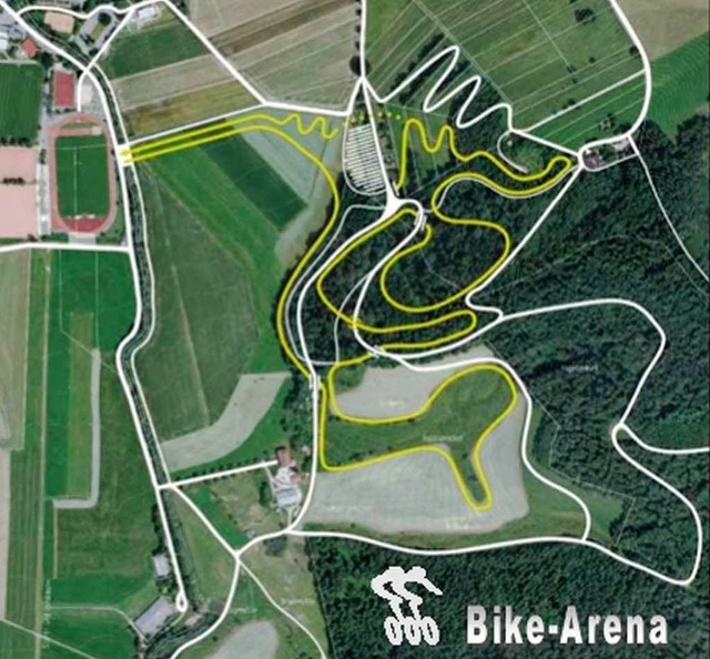 Unverbindlicher Vorschlag zur Einricht...ung an das  Sportstadion (links oben).  | Foto: SV Kirchazrten