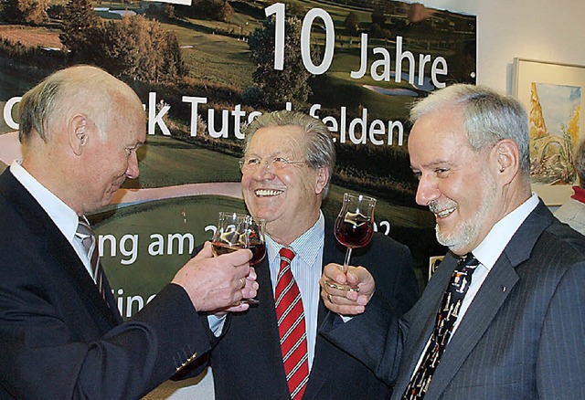 Aufsichtsratsvorsitzender Heiko Holtze...mller und  Prsident Ernst Schilling.  | Foto: Michael haberer