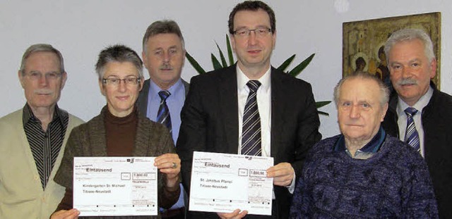 Der Kindergarten St. Michael und die P...ann, Manfred Schwald, Rdiger Schwarz.  | Foto: Liane Schilling