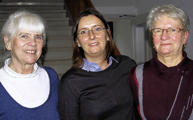 Ilsemie Dumont (von links), die einsti...Vorsitzende, ebenfalls wiedergewhlt.   | Foto: Danielle Hirschberger