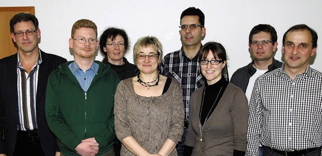 Der Vorstand des Musikvereins Harpolin...id und Vorsitzender Stefan Malzacher.   | Foto: Hans-Walter Mark