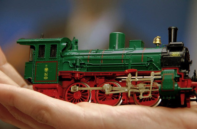 Es liegt auf der Hand: Die Eisenbahnfr... einen Faible fr Modellbahnen haben.   | Foto: BZ