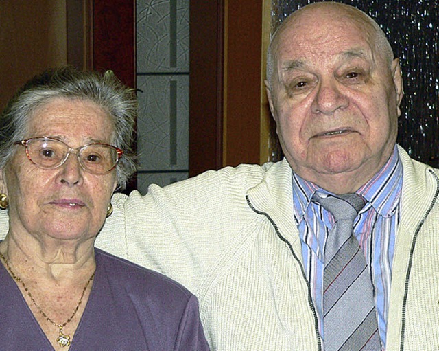 Eiserne Treue: Seit 65 Jahren verheiratet sind Giovanni und Carmela Pontolillo  | Foto: Diehl