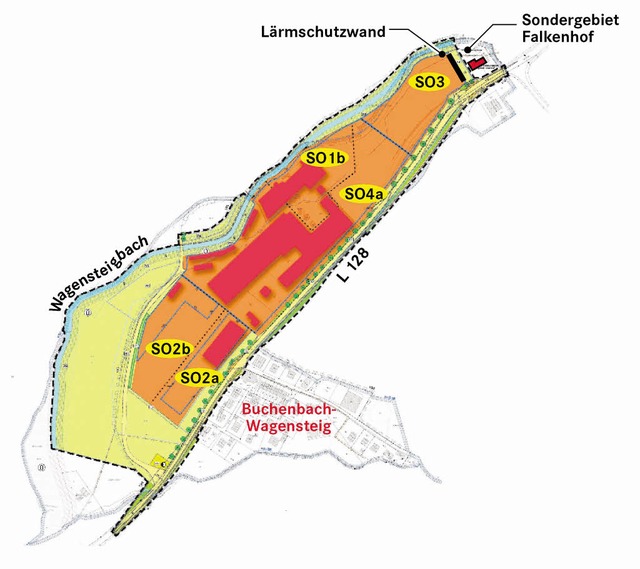 Der genderte Bebauungsplanentwurf &#8222;Sondergebiet Falkenhof II&#8220;.  | Foto: dresemann