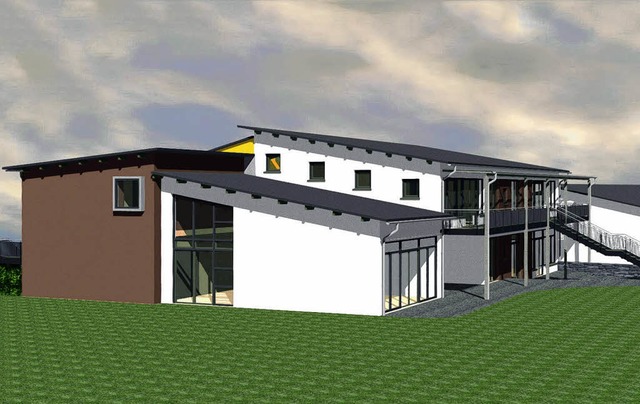 So soll er aussehen, der  neue Kindergarten in Seefelden.   | Foto: Entwurf: Architekturbro  Fnfgeld