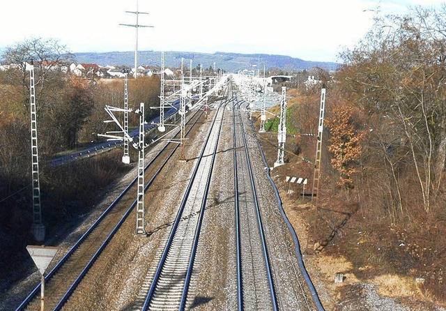 Fr die Rheintalstrecke gibt&#8217;s vom Bund laut Hermann positive Signale.   | Foto: langelott