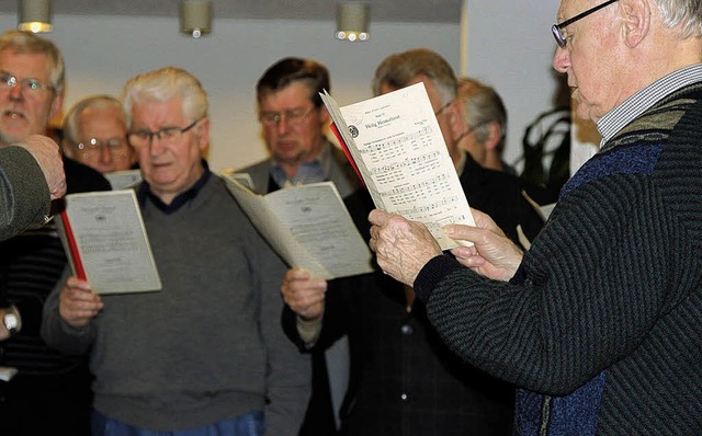 Klein aber fein ist der Gesangverein H...ger die Chorgemeinschaft mit Minseln.   | Foto: Hege