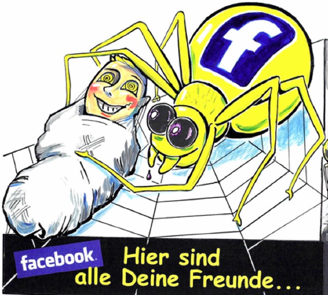 Auch schon Vorlage fr den  Klner Karneval: Facebook  | Foto: dpa