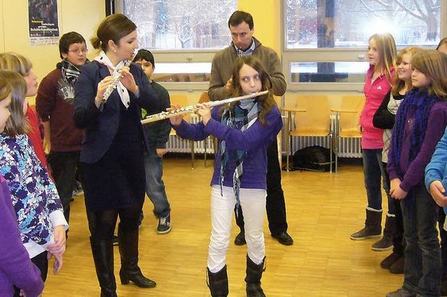 Profi-Musiker im Klassenzimmer