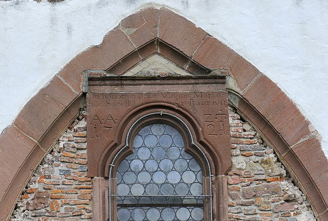 Das lteste Gebude im Hachberger Land:Hier der  Bogen der Kapelle Tennenbach  | Foto: Klaus Fehrenbach