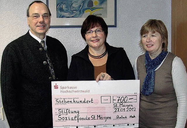 Spende an den Sozialfonds  | Foto: Heinrich Fehrenbach