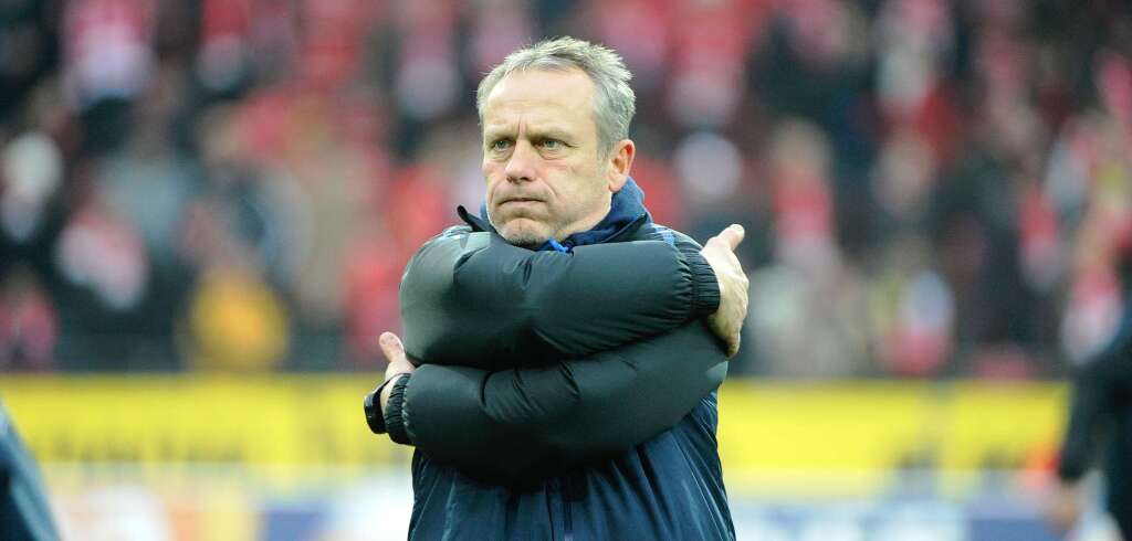 Streich im Spiel gegen Mainz 05. Der SC Freiburg unterlag in dieser Partie mit 3:1. Am Einsatz des Trainers lag’s jedenfalls nicht.