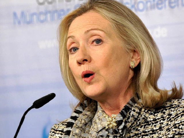 Verrgert: Auch Hillary Clinton konnte...Veto zur Syrien-Resolution abhalten.    | Foto: AFP