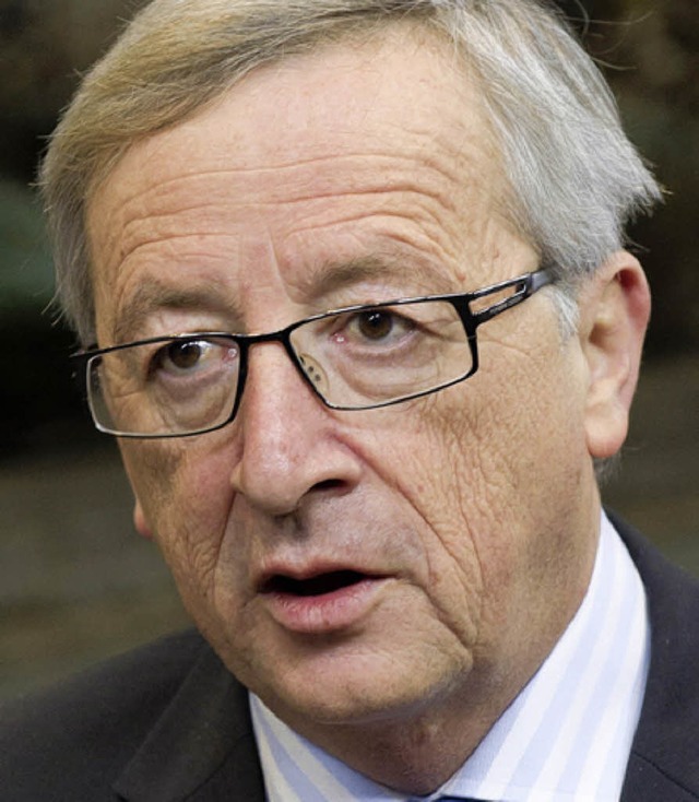 Jean-Claude Juncker,  Chef der Eurogru...ne Insolvenz Griechenlands nicht aus.   | Foto: DAPD