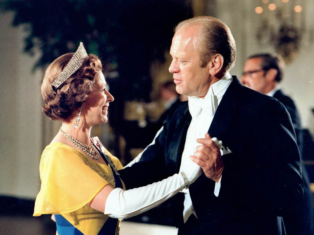 Juli 1976: Elizabeth II. und US-Prsident Gerald R. Ford
