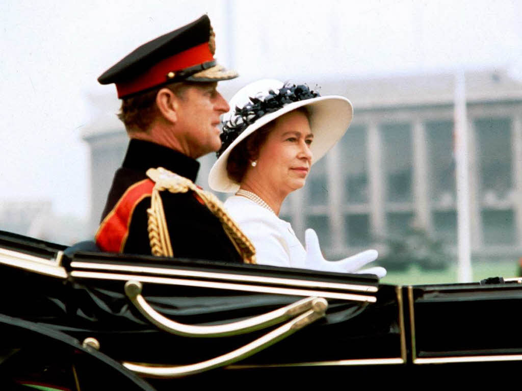Elizabeth mit ihrem Gatten Prinz Philip 1978 in Berlin