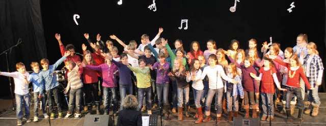 Schule macht Musik: Die Kids waren vol...&#8222;Variet&#8220;  in Kirchzarten.  | Foto: Hans Jrgen Kugler