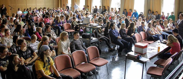 Das Jugendparlament vermag junge Leute...ant-Gymnasium fast niemand mitmachte.   | Foto: Frey