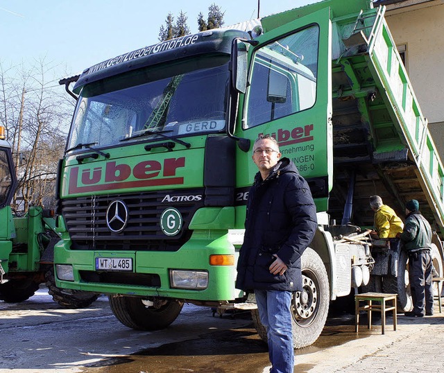 Thomas Lber hat mit seiner neuen Bauf...herigen Lber-Mitarbeiter bernommen.   | Foto: Barbara Schmidt