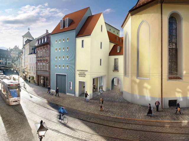 Leicht verndert hat Architekt Mckler den geplanten Neubau an der Salzstrae.  | Foto: visualisierung: markus dold