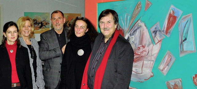 Lucia Hornstein (Agentur KulturZeit), ... Ramsauer und Frank Porten (von links)  | Foto: Stefan Pichler