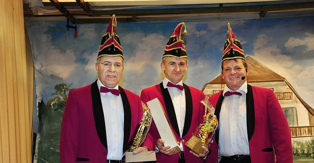 Hubert Wehrle wurde fr 35 Jahre und B...tzmann (von links nach rechts) geehrt.  | Foto: Horst Dauenhauer