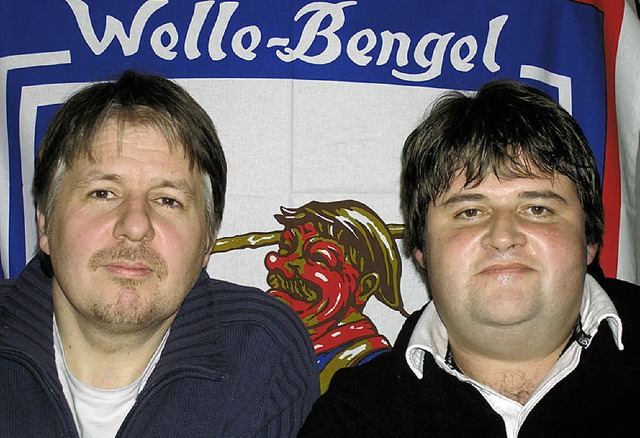 Im Spiel ganz ernst, den Schalk im Nac...Peter Frank (links) und  Bernd Meier.   | Foto: Ute Schler