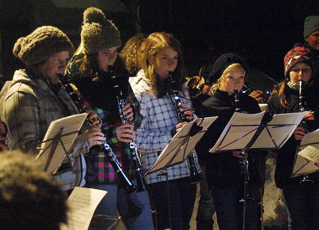 Die Jungmusiker sind Im Dezember, beis...ie Trachtenkapelle integriert werden.   | Foto: Karin Steinebrunner