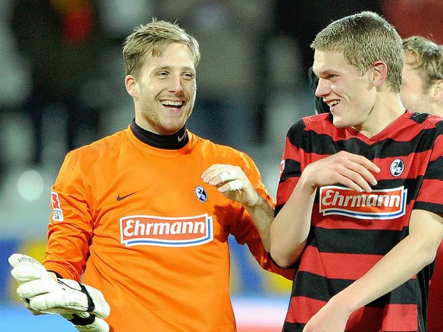 Matthias Ginter (rechts) gehrt zum Pr...st deutscher Junioren-Nationalspieler.  | Foto: dapd