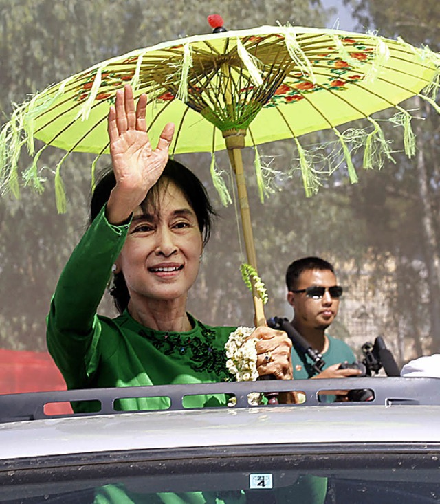 Dankbar: Aung San Suu Kyi   | Foto: dpa