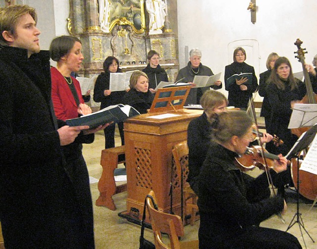 Das Ensemble Baroque, die Sopranistin ...Konzert mit ausgesuchter Barockmusik.   | Foto: Anne freyer