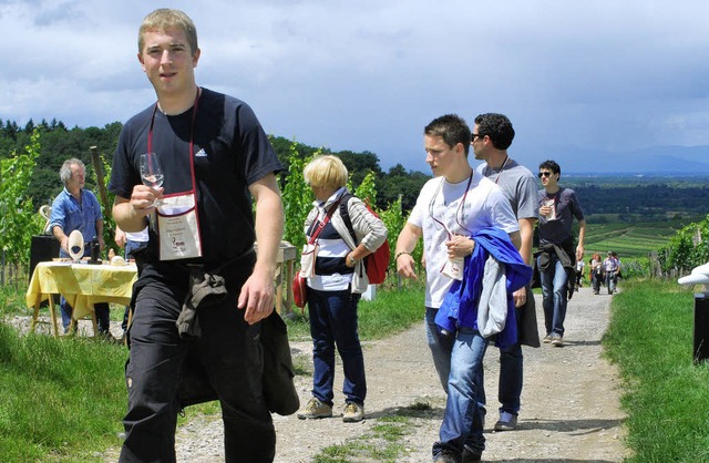 Die kulinarische Weinwanderung ist bei...e Oberrotweil besuchen, sehr  beliebt.  | Foto: benjamin bohn