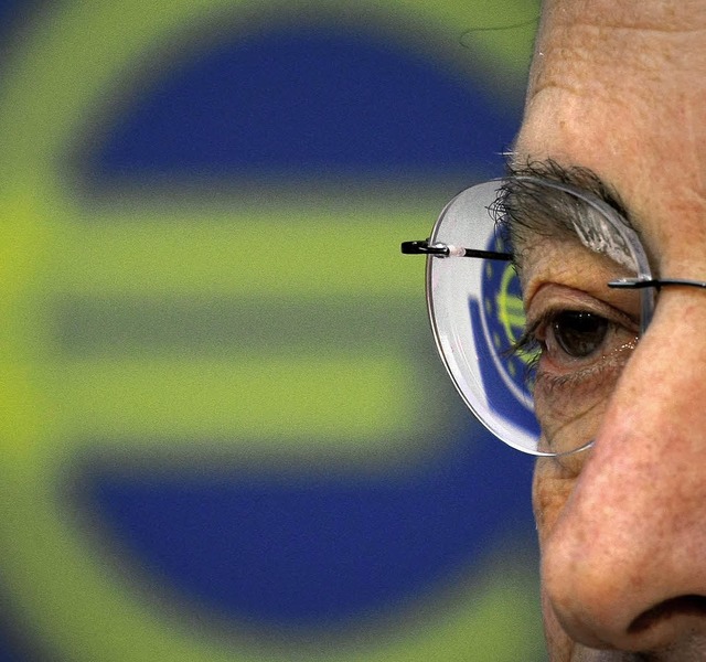 Der Hter des Euro: Mario Draghi  | Foto: DPA