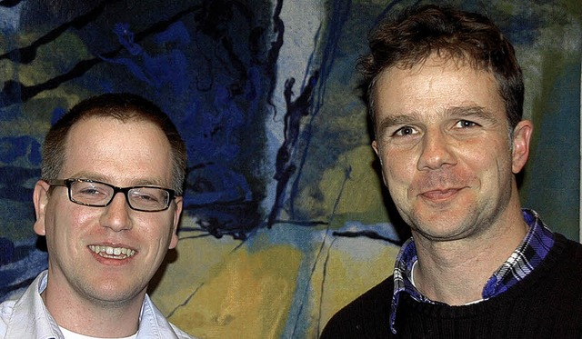 Thomas Reitzel (links) und Stefan Sch...#8220; des Tourismusbros  verstrken.  | Foto: Jrg Schimanski