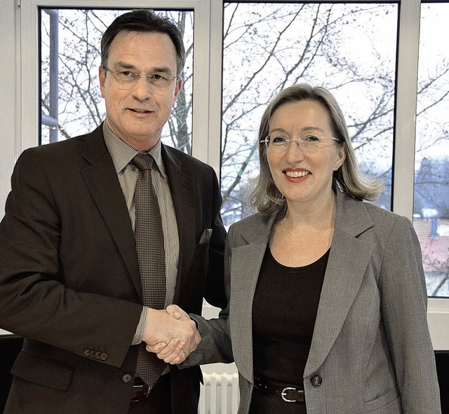 Neue Vorsitzende des GVV ist  Astrid S...m Verbandszweiten, Karl-Eugen Engler.   | Foto: Sigrid umiger