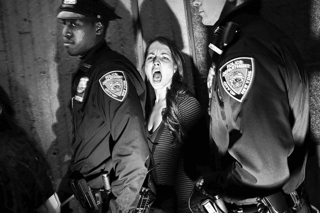 Demonstration in Harlem, New York. Der polnische Fotograf Tomasz Lazar erhlt den zweiten Preis im Bereich News Singles.