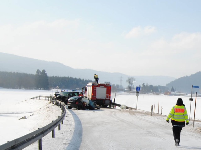 Schwerer Verkehrsunfall mit Todesfolge auf der L156 bei Titisee-Neustadt.  | Foto: Martin Ganz