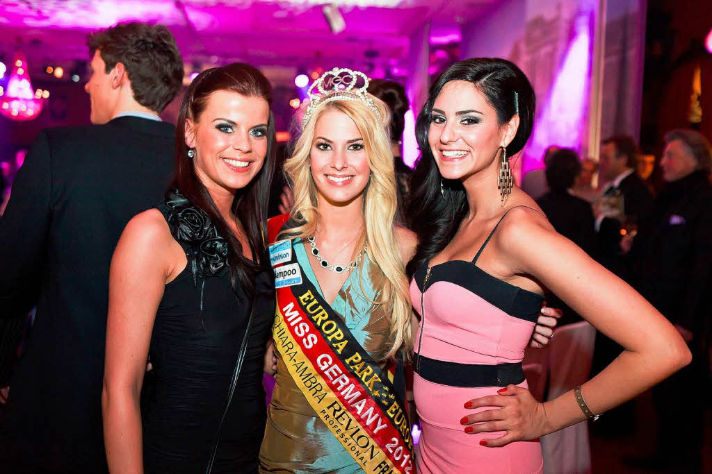 Die Miss Germany-Wahl 2012 wird mit einer glamoursen Party gefeiert.