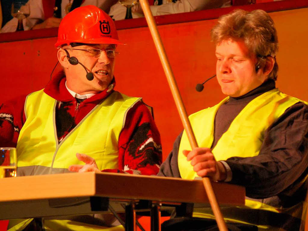 Gerd Baumer (links) und Armin Freund waren die „Zwei vum Bauhof“. Gerd Baumer (links) und Armin Freund waren die „Zwei vum Bauhof“.