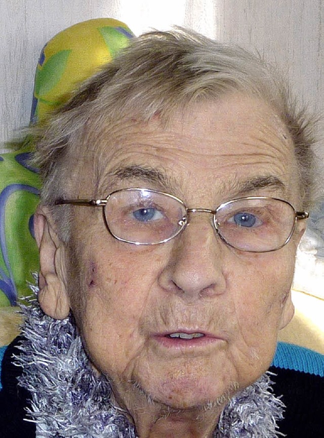 Luise Gorzalka in Nimburg wurde 80 Jahre alt.   | Foto: Karlernst Lauffer