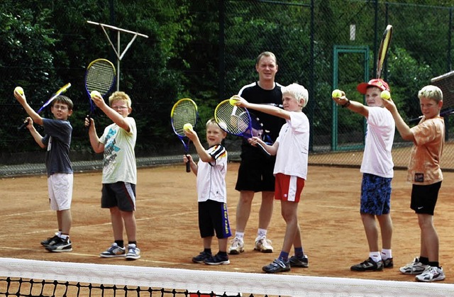 Jugendarbeit wird beim Tennisclub Lang...ie Teilnahme am Kinderferienprogramm.   | Foto: archivfoto:  Steinfelder